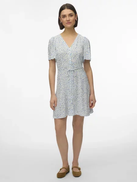 Сукня міні Vero Moda ALBA SS SHORT DRESS блакитний