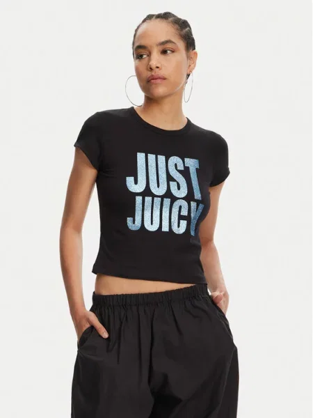 Juicy Couture Marškinėliai Just Juicy juoda