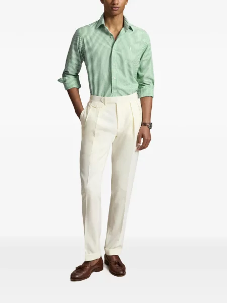Șosete Polo Ralph Lauren cu broderie în carouri de flanelă verde