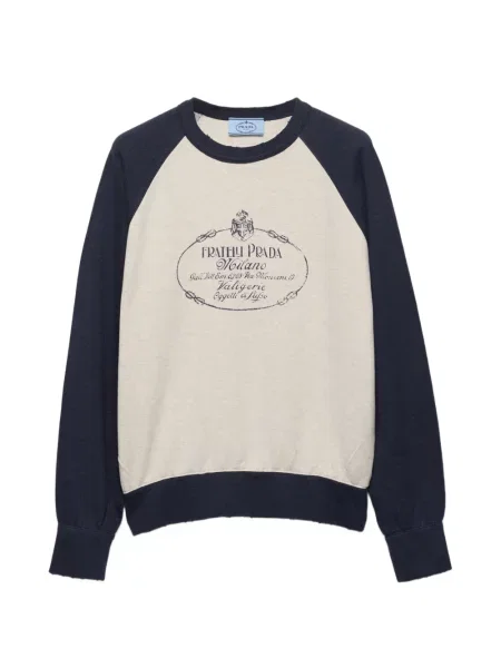 Hanorac crewneck Prada cu decolteu rotund