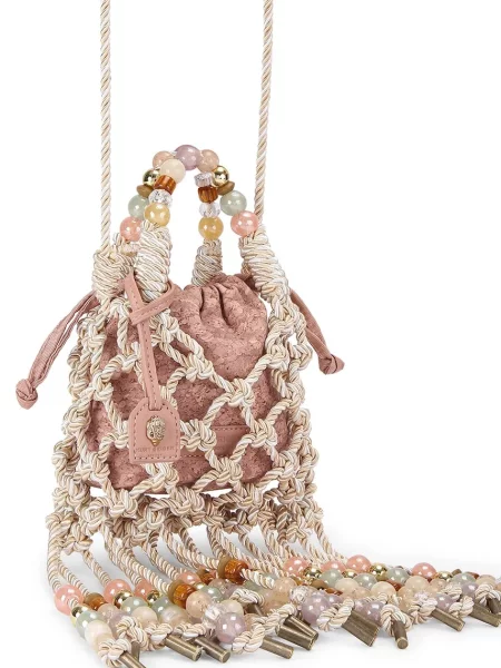 Kurt Geiger Geantă tip sac Mini Macrame bej