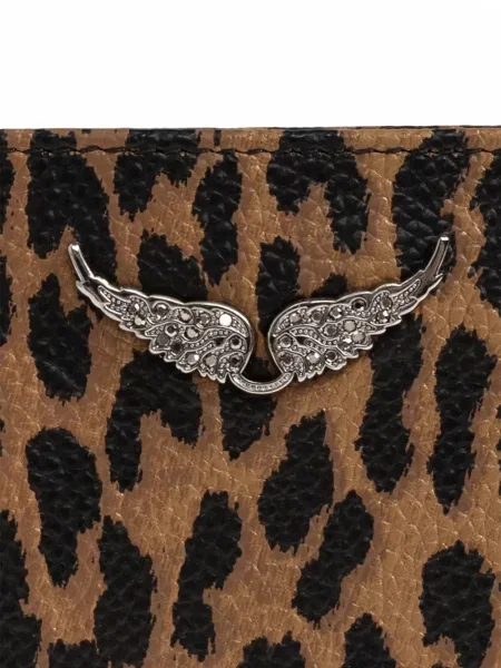 Portofel Zadig&voltaire cu model leopard maro