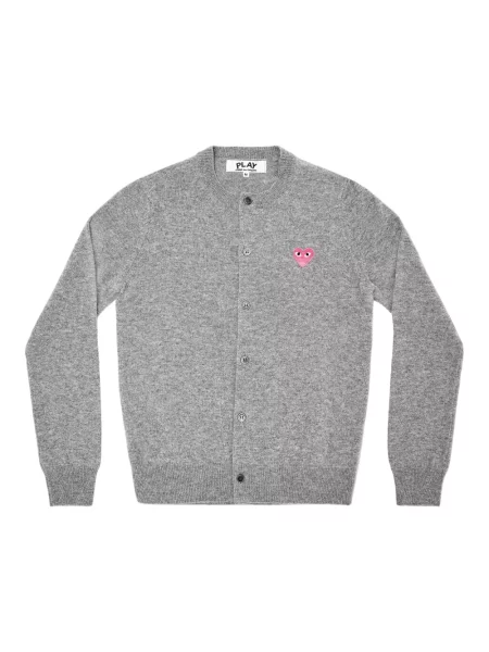 Kardigan Comme Des Garcons Play wełniany szary