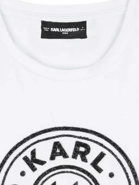 Dětské tričko Karl Lagerfeld bílé