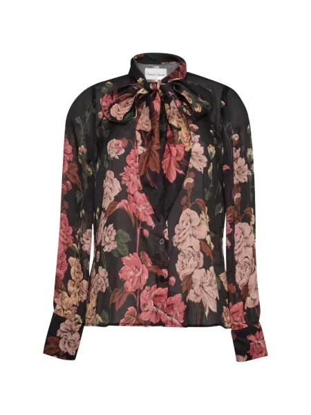 Cămașă Cara Cara cu model floral cu imagine negru