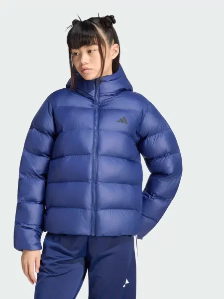 Демісезонна куртка adidas комбінований верх синій