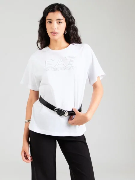 Emporio Armani Tričko strieborná biela