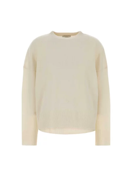 Sweter Loulou De Saison z kaszmiru biały