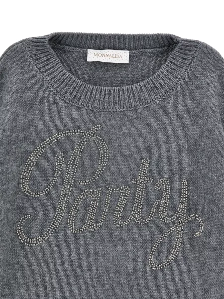 Sweter dziecięcy Monnalisa szary