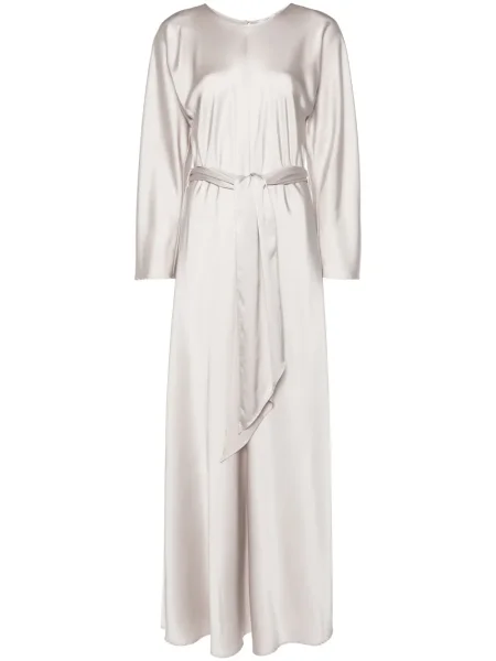 Cu centură rochie maxi Forte_forte din satin