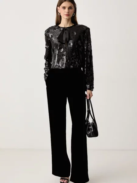 Weekend Max Mara штани велюрові WKIEDRO