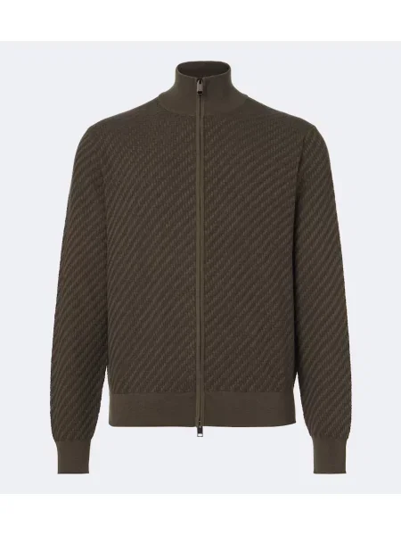 Pulover Brioni de mătase maro