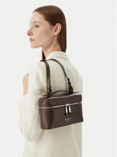 Torbica Emporio Armani Tamno smeđa