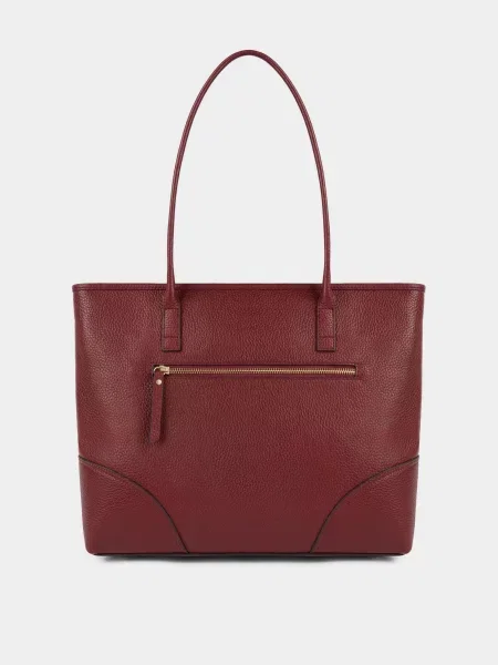 Кожаная сумка Geox бордовая