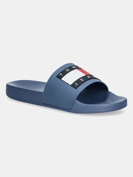 Чехли Tommy Jeans POOL SLIDE ESS синьо