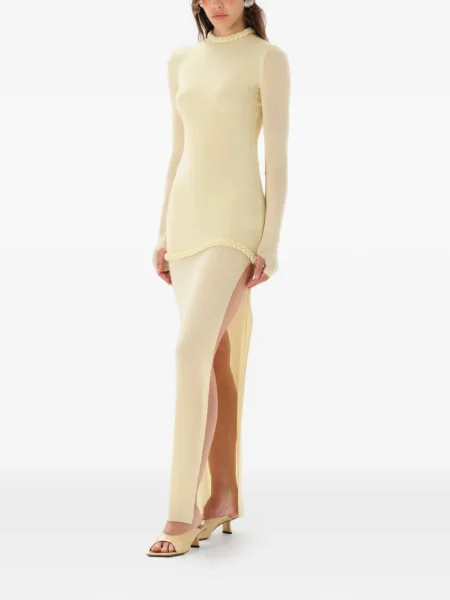 Rochie maxi Manuri de costum galben