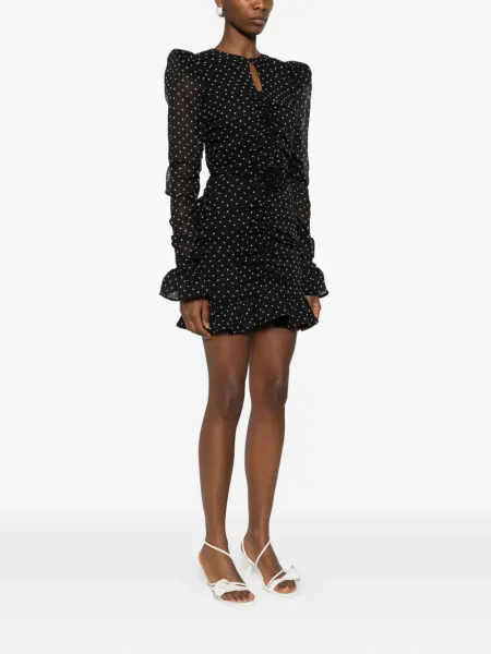 Rochie mini Rotate Birger Christensen cu model floral de costum negru