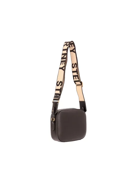 Torebka crossbody Stella Mccartney z logo czarna