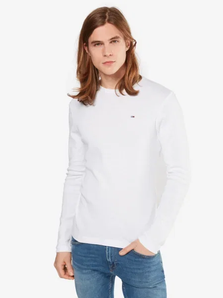 Tommy Jeans Tricou / bleumarin / roșu alb