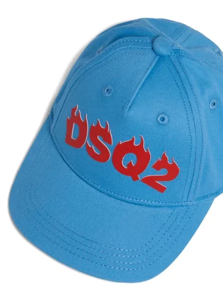 Czapka z daszkiem dziecięca Dsquared2 niebieska