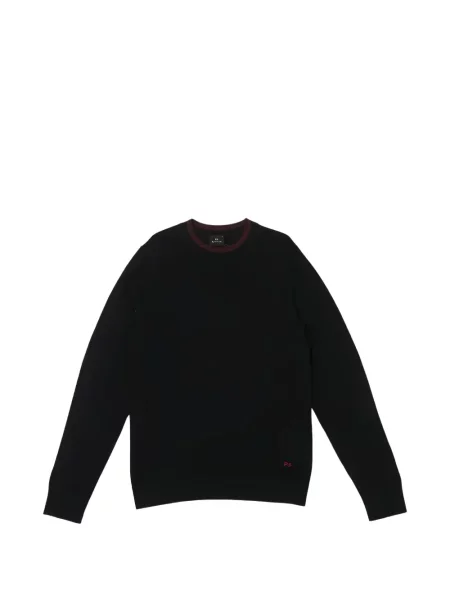 Pulover Paul Smith cu decolteu rotund albastru