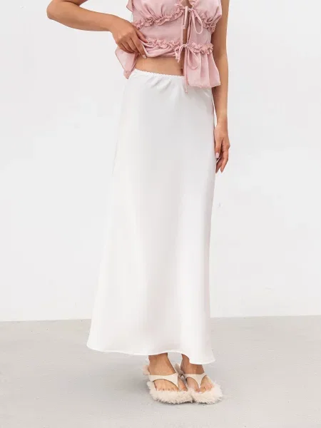 Спідниця максі Romashka Cирена віскоза/поліестер білий