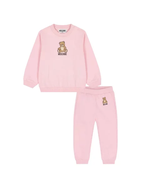 Komplet dresowy dziecięcy Moschino różowy