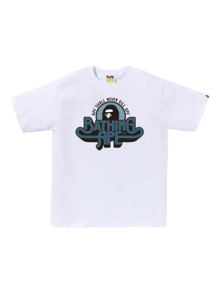 Tricou A Bathing Ape® cu imagine alb