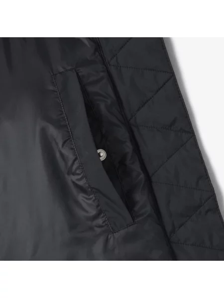 Lacoste Puchowa Kurtka Z Kapturem I Wodoodporna czarna