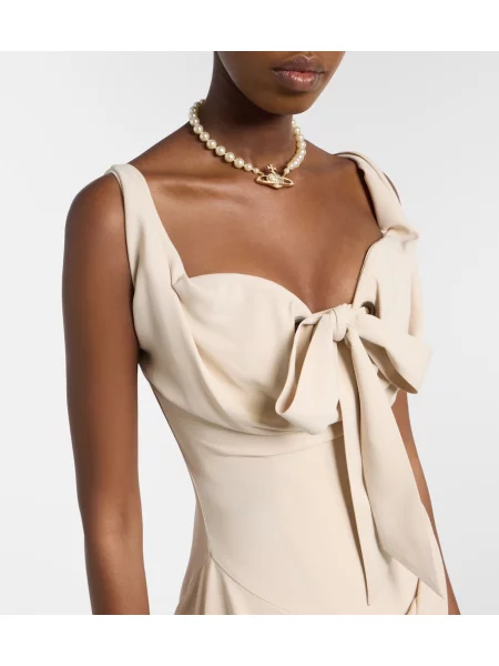 Rochie Vivienne Westwood drapată alb
