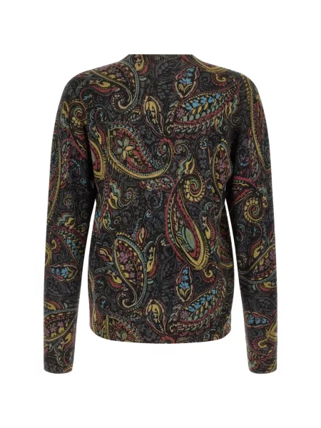 Pulover Etro cu model paisley negru
