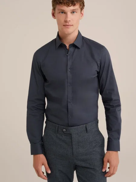 WE Fashion Košile antracitová