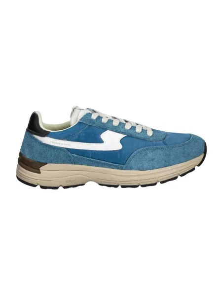 Sneakersy S.w.c Stepney Workers Club zamszowe niebieskie