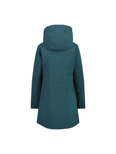 Kurtka z kapturem CMP Hooded Coat niebieski aqua zielona