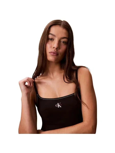 Jednodielne plavky Calvin Klein Jeans čierna