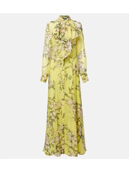 Rochie maxi Leo Lin de costum galben