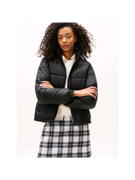 Tommy Jeans Geacă | Relaxed fit negru