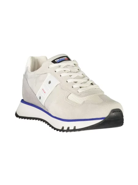 Sneakersy Blauer skórzane szare