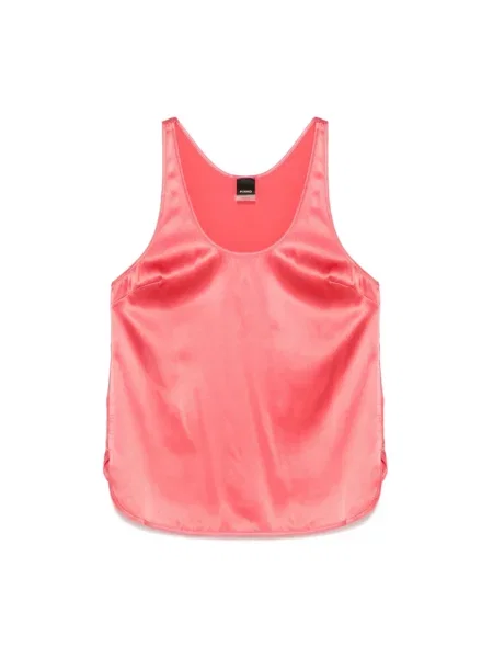 Jedwabny top Pinko casual różowy