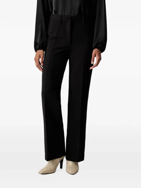 Pantaloni Bardot cu talie înaltă negru