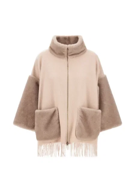 Poncho Herno cu franjuri
