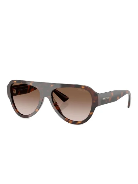 Ochelari de soare aviator Jimmy Choo Eyewear maro