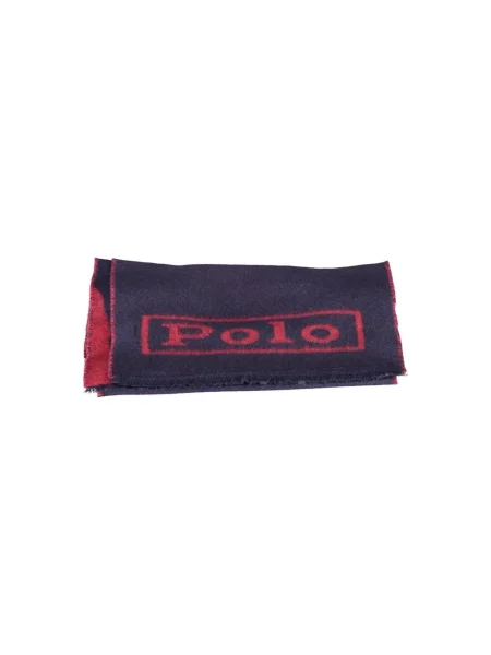 Wielobarwność szal Ralph Lauren wełniana niebieska