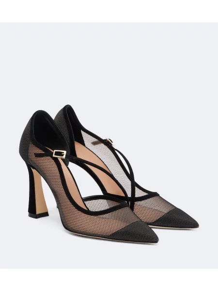 Pantofi cu toc Malone Souliers din piele de căprioară negru