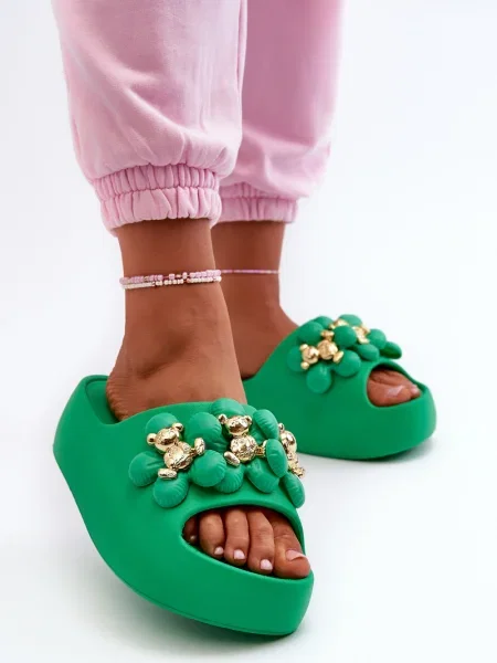 Papuci de casă Kesi verde
