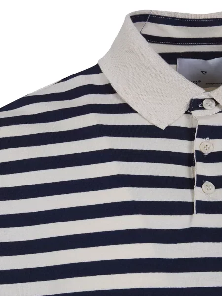 Ριγέ polo Woc μπλε