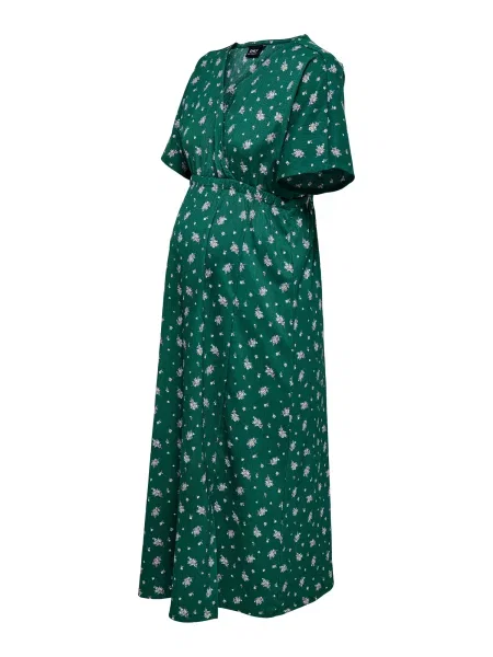 Only Maternity Rochie OLMAMAZE verde / lila alb