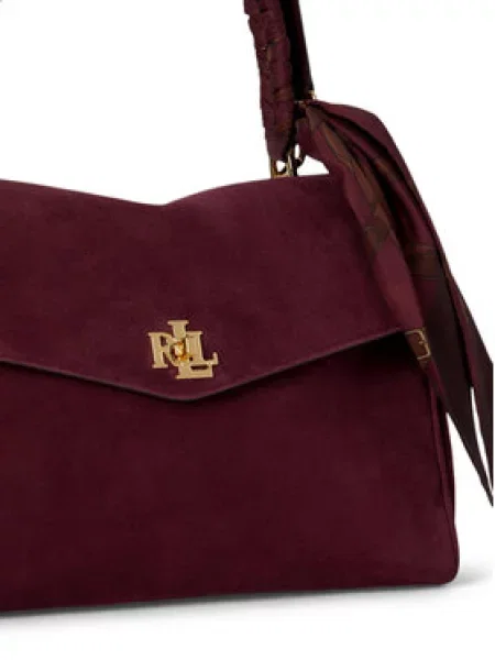 LAUREN RALPH LAUREN Ročna torba Farrah Bordo rdeča