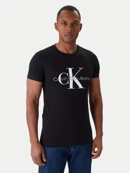 Calvin Klein Jeans t-shirt z nadrukiem czarny