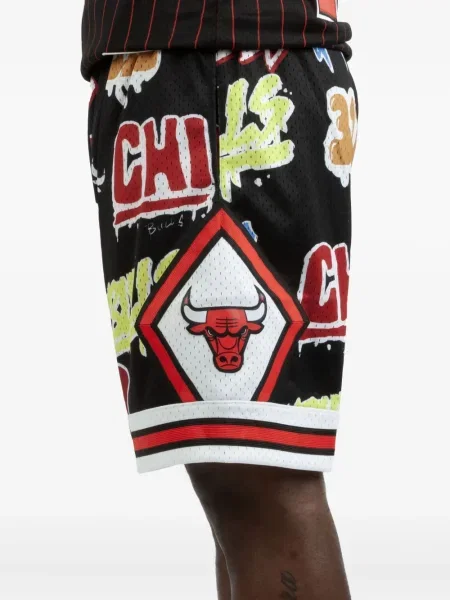 Σορτς Mitchell & Ness μαύρο
